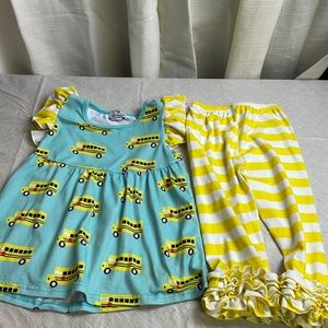 Lubberdubbers Childrens Boutique. Girls Pants outfit. Size 5